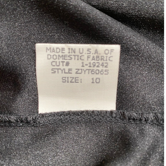 David Meister Black Cocktail Dress Square Neck Pleats Satin Slip LBD Sheath 10 - Picture 7 of 8